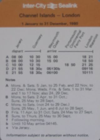 Timetables