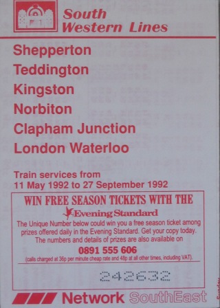 Mini-timetable